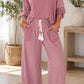 Raw Edge Pocket Casual Set