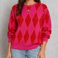 Red Diamond Checkered Sweater RTS