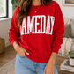 Red GAMEDAY Patch Sweatshirt