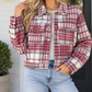 Red Plaid Flannel Jacket