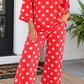 Red Polka Dot Pullover Set