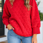 Red Quilted Diamond Top