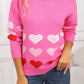 Rose Heart Pattern Sweater RTS