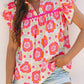 Rose Ric Rac Ruffled Loose Blouse RTS
