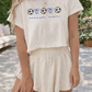 SOCCER MOM Bow Embroidered Set RTS