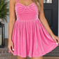 Sachet Pink Velvet Dress