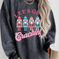 GRAY LETS GET CRACKING RIBBED SWEATSHIRT RTS