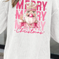 WHITE MERRY CHRISTMAS NUTCRACKER RIBBED SWEATSHIRT RTS