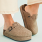 RIVET BUCKLE CLOSED TOE PLATFORM SHOES RTS