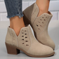 SUEDE POINTED TOE HEELED ANKLE BOOTS RTS
