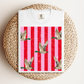 Red & Pink Duck Stripe Tee.