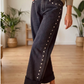 Black Studded Detail Jeans
