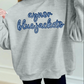 Oversized Sweatshirt With School & Mascot