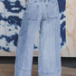 Seam-Detail Raw Hem Pants
