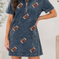 Sequin Football Denim Dress RTS