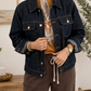 Stitched Vintage Denim Jacket