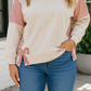 Striped Patchwork Bow Plus Top