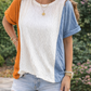 Textured Color Block Shirt
