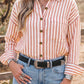 Western Stripe Button Shirt