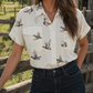 White Mallard Button Shirt