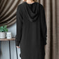 Heimish Ribbed Long Sleeve Hooded Dress