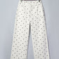 Polka Dot Scalloped Jeans