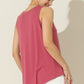 Ninexis Round Neck Button Side Tank