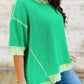Mint Green Loose Rib Top