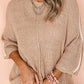 Beige Contrast Crew Neck FB