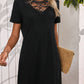 Lace Detail Short Sleeve Mini Dress