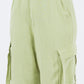 American Bazi Linen Wide Leg Cargo Pants