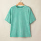 Mint Green Mineral Oversized Top