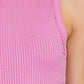 Zenana Ribbed Crew Neck Tank