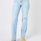 Judy Blue Full Size High Waist Distressed Straight Jeans