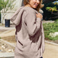 Full Size Teddy Hooded Jacket with Pockets