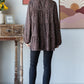 Heimish Leopard  Long Sleeve Tiered Blouse