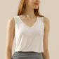 Ninexis Full Size V-Neck Curved Hem Tank