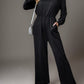 Tied Round Neck Wide Leg Jumpsuit