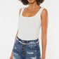 Kancan Distressed Button Fly Denim Shorts