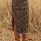 Leopard Midi Skirt