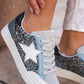Silver and Blue Star Sneakers RTS