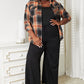 Plaid Dropped Shoulder Shirt
