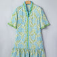 Botanical Floral V Loose Dress