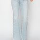 Risen Full Size High Rise Front Patch Pocket Flare Jeans