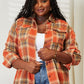 Plaid Dropped Shoulder Shirt
