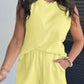 Yellow Textured Loose Tank Set