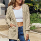Full Size Teddy Hooded Jacket with Pockets
