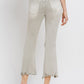 Lovervet Distressed Raw Hem Cropped Flare Jeans