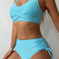 Scoop Neck Wide Strap Bikini Set