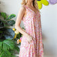 Heimish Full Size Floral V-Neck Tank Dress with Pockets